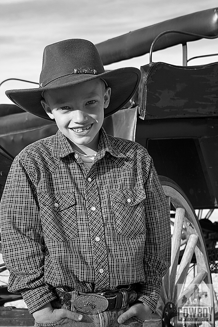 Picture of young Steve at Cowboy Trail Rides